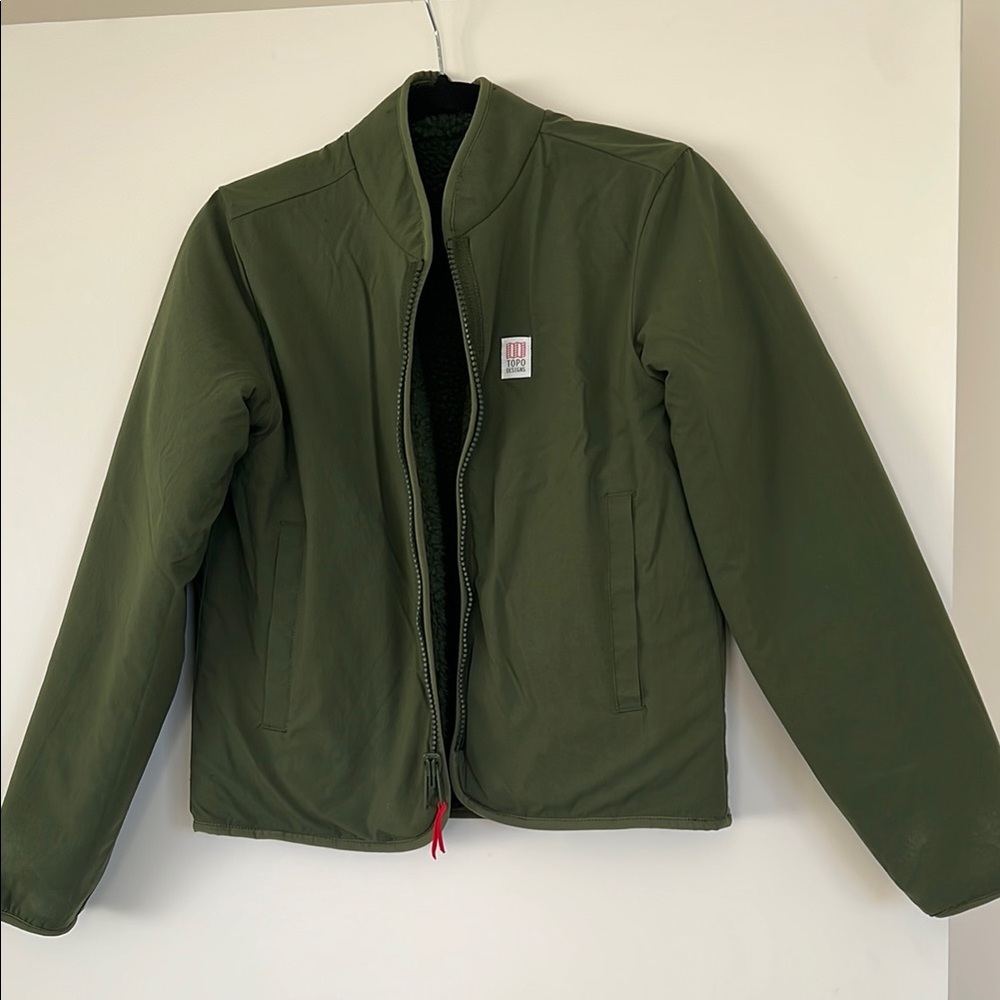 Topo Designs Green Bomber Jacket - Picture 3 of 3